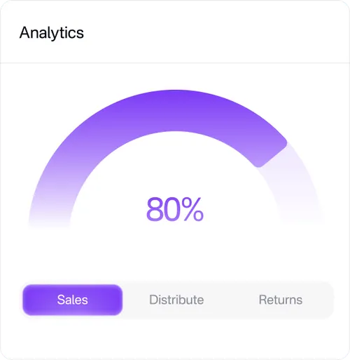 Dashboard showing multi-scenario revenue forecast